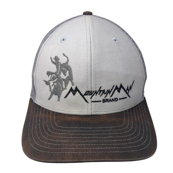 Mountain Man Brand Snapback Trucker Hat Gray One Size Mesh Back Outdoor - Picture 1 of 10